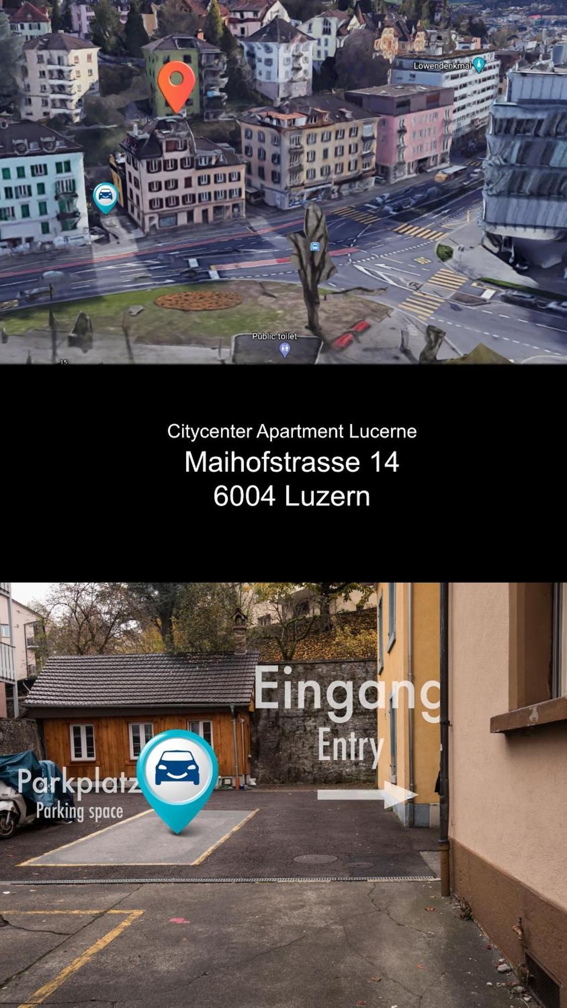 לוצרן Citycenter Apartment With Parking מראה חיצוני תמונה